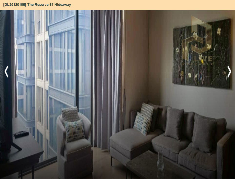 picture DL25120106 Condo for rent, The Reserve 61 Hideaway near BTS ทองหล่อ, ready to move in, call urgently 0638692663 LineID @162cjixi - 3/10