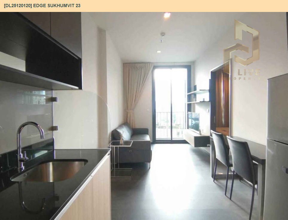 รูป DL25120120 ให้เช่าคอนโด เอดจ์ สุขุมวิท 23 (Edge Sukhumvit 23) ใกล้ BTS อโศก พร้อมเข้าอยู่ โทรด่วน 0614453194 LineID @162cjixi - รูปที่ 2/6