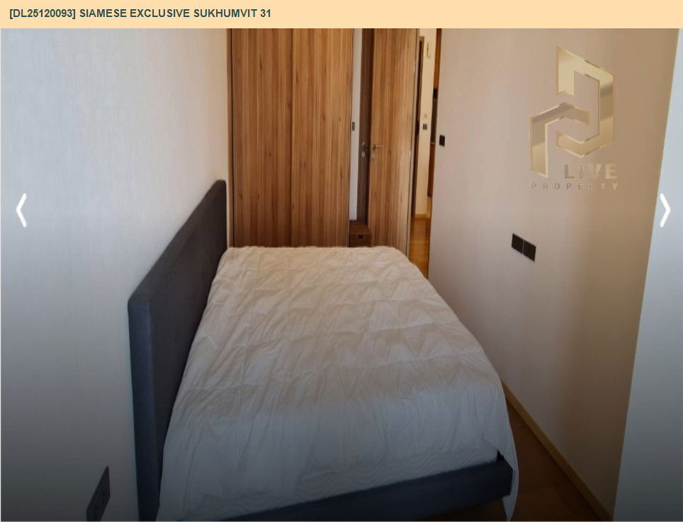 รูป DL25120093 ให้เช่าคอนโด ไซมิส เอ็กซ์คลูซีฟ สุขุมวิท 31 (Siamese Exclusive Sukhumvit 31) ใกล้ BTS พร้อมพงษ์ พร้อมเข้าอยู่ โทรด่วน 0638692663 LineID @897iyzll - รูปที่ 2/14
