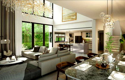 Houses for sale Wat Phra Yai : Luxury Modern Pool Villa for Sale in South Pattaya