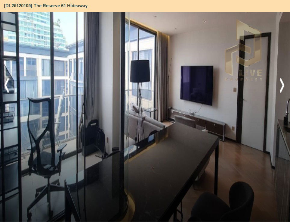 picture DL25120105 Condo for rent, The Reserve 61 Hideaway near BTS ทองหล่อ, ready to move in, call urgently 0638692663 LineID @534wlwof - 9/11
