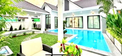 บ้านเดี่ยว หนองปรือ ชลบุรี : ขายพูลวิลล่า 3 ห้องนอน พัทยาตะวันออก