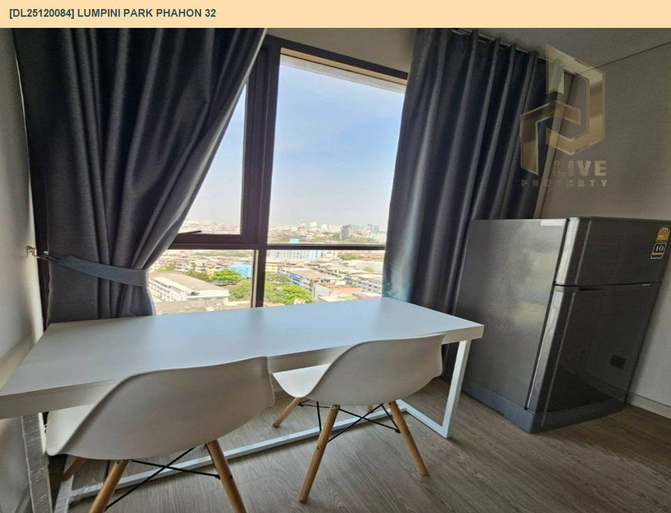picture DL25120084 Condo for rent, Lumpini Park Phahon 32 near BTS Ratchayothin, ready to move in, call urgently 0638692663 LineID @655ebbvc - 7/11