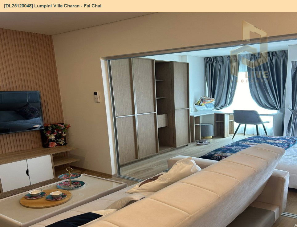 picture DL25120048 Condo for rent, Lumpini Ville Charan - Fai Chai near MRT จรัญ 13, ready to move in, call urgently 0638692663 LineID @162cjixi - 5/8