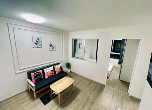 code : E50 ให้เช่าคอนโด ยู คอนโด แอท หัวหมาก สเตชั่น (U Condo @ Hua Mak Station) | ห้องสวย 31 ตร.ม. ชั้น 2 เฟอร์ครบ พร้อมเข้าอยู่ ใกล้ ARL หัวหมาก