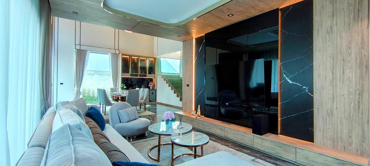 รูป ขายพูลวิลล่า 4 ห้องนอน สไตล์โมเดิร์น ในห้วยใหญ่ - รูปที่ 4/25