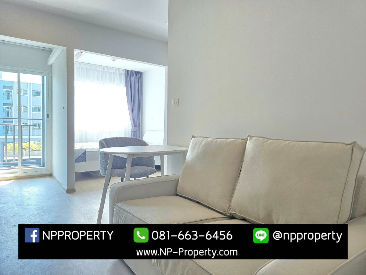 รูป 💥 คอนโดเอิร์นอมตะนคร ตึก A1 ชั้น 5  💸 ราคาเช่าเพียง 6,500 บาท/เดือน  ✨ ห้องสวย พร้อมอยู่ทันที - รูปที่ 6/14