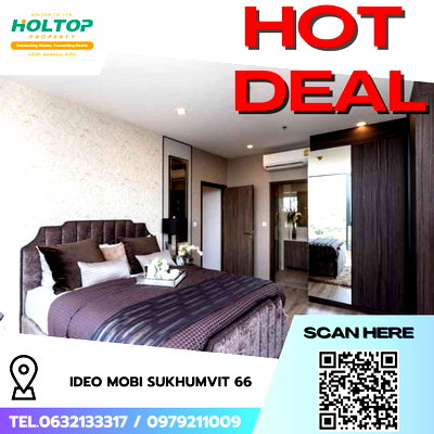 คอนโดให้เช่า : #R7995  🎉 031268 ให้เช่าคอนโด Ideo Mobi Sukhumvit 66