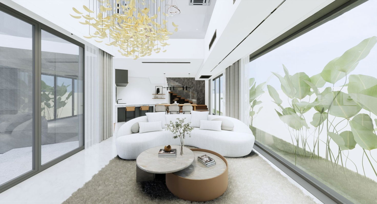 รูป ขายวิลล่าหรู 3 ห้องนอน พร้อมสระว่ายน้ำ ในห้วยใหญ่ - รูปที่ 2/12