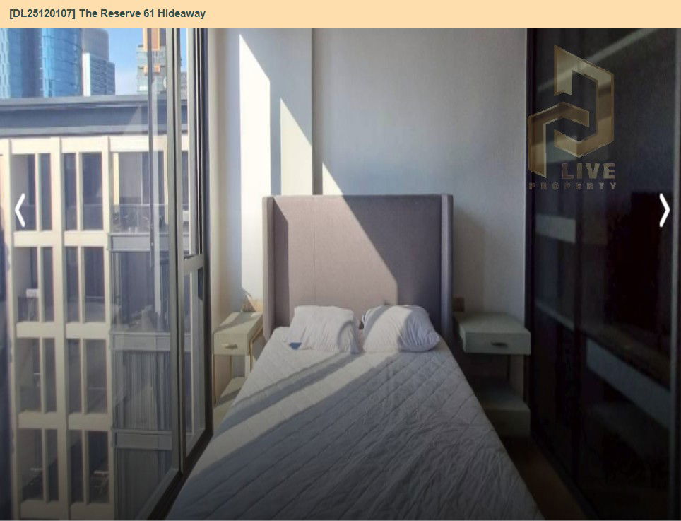 picture DL25120107 Condo for rent, The Reserve 61 Hideaway near BTS ทองหล่อ, ready to move in, call urgently 0638692663 LineID @655ebbvc - 5/11