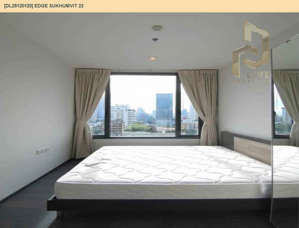 รูป DL25120120 ให้เช่าคอนโด เอดจ์ สุขุมวิท 23 (Edge Sukhumvit 23) ใกล้ BTS อโศก พร้อมเข้าอยู่ โทรด่วน 0614453194 LineID @162cjixi - รูปที่ 6/6