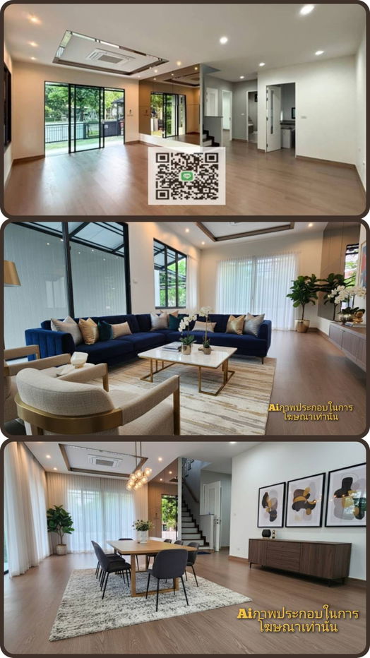 picture Single house for sale, Habitia Hathai Rat, near Ram Intra Expressway, fully extended and renovated. - 5/7