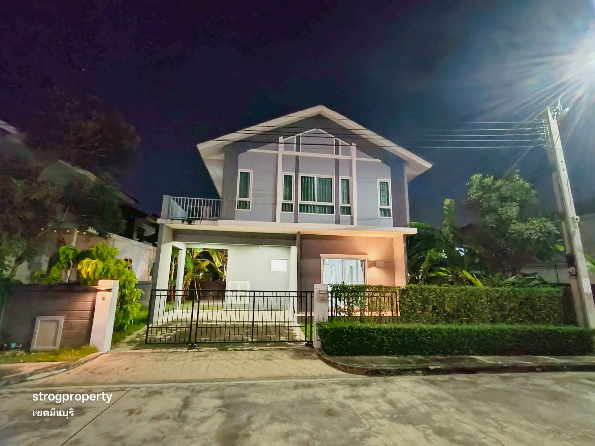 รูป บ้านเดี่ยว ร่มเกล้า มีนบุรี ลาดกระบัง หมู่บ้านเพอร์เฟคพาร์ค ร่มเกล้า เฟส 5  นัดหมายชมบ้าน 085-318-688 คุณวา - รูปที่ 1/28