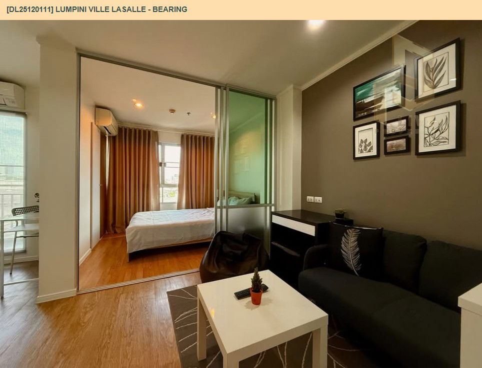 รูป DL25120111 ให้เช่าคอนโด ลุมพินี วิลล์ ลาซาล - แบริ่ง (Lumpini Ville Lasalle - Bearing) ใกล้ BTS แบริ่ง พร้อมเข้าอยู่ โทรด่วน 0614453194 LineID @162cjixi - รูปที่ 6/11