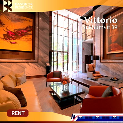 Condos for rent : Vittorio Sukhumvit 39 ⭐ Stylish& Peaceful Unit with Garden View 🌿 Near BTS Phrom Phong