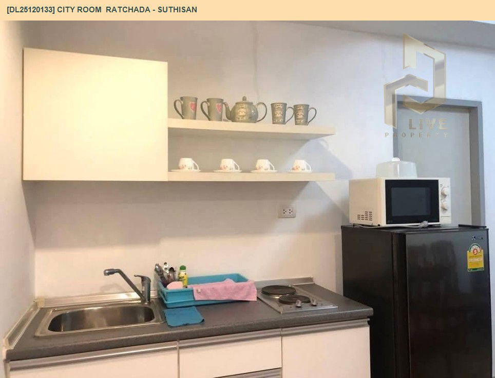 รูป DL25120133 ให้เช่าคอนโด ซิตี้ รูม รัชดา - สุทธิสาร (City Room  Ratchada - Suthisan) ใกล้ MRT สุทธิสาร พร้อมเข้าอยู่ โทรด่วน 0653619502 LineID @534wlwof - รูปที่ 6/6