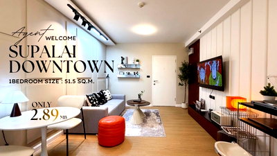 Condos for sale : Agent Welcome 3% Commission 1Bedroom Condo 51.5sq.m. : Supalai Park at Downtown near Phuket old town.