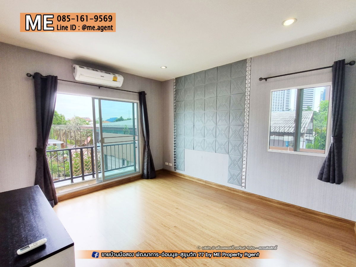 picture For Sale Single House Passorn Prestige Luxe Pattanakarn 44 near Airport Link Ramkhamhaeng, call 064-954-9619 (BD18-45) - 7/24