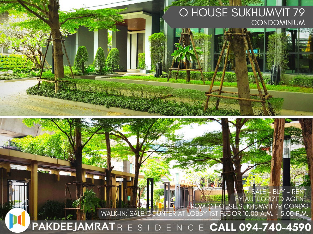 picture Rent Q House Sukhumvit 79 1 bedroom 1 bathroom size 30 sq.m. 20,000 baht / month - 9/13