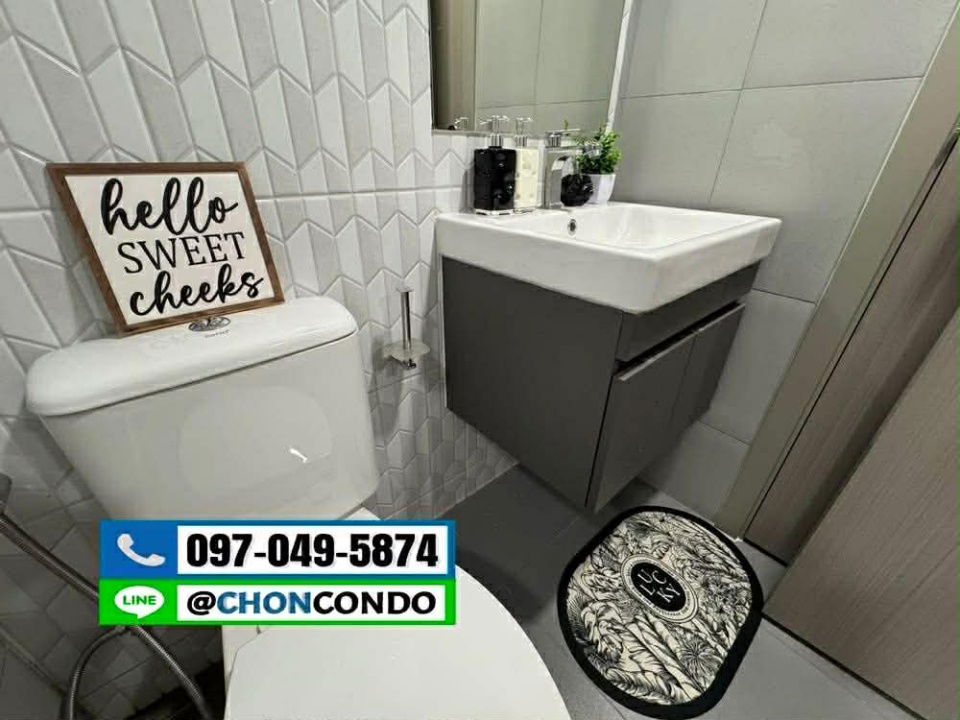 รูป Kave Coco บางแสน ชั้น5  ---------ห้องใหม่+ตกแต่งสวย--------Tel 097-049-5874 (Line: @choncondo มี@ด้วย) - รูปที่ 15/22