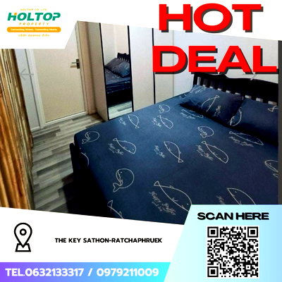 คอนโดให้เช่า : #Z3463💥 031268 🔥ให้เช่าคอนโด The Key Sathon-Ratchaphruek 