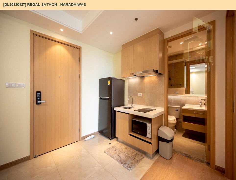 picture DL25120127 Condo for rent, Regal Sathon - Naradhiwas near -, ready to move in, call urgently 0638692663 LineID @534wlwof - 12/13