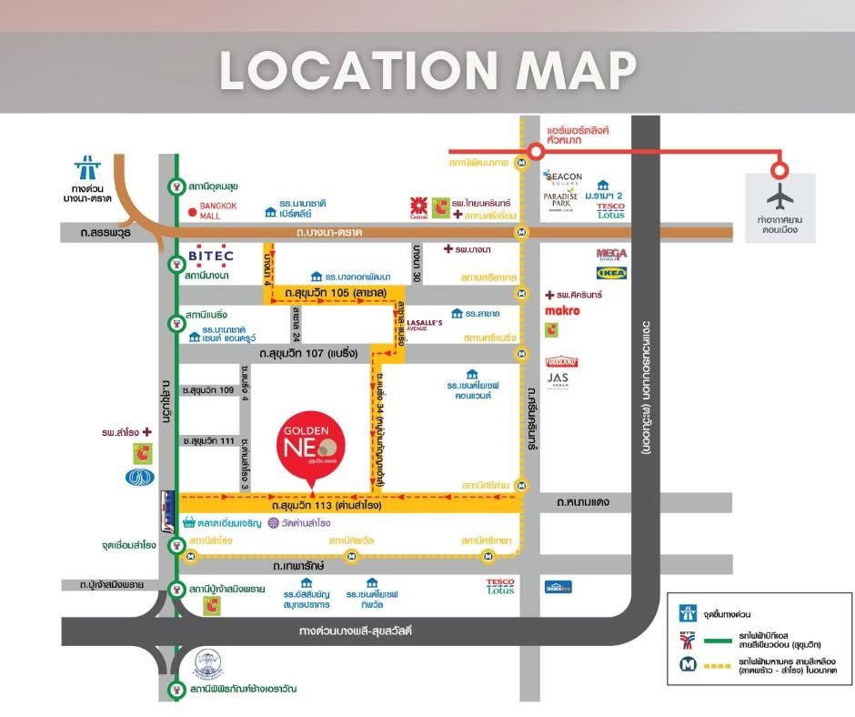 รูป 🏡 For Rent: บ้านเปล่า ใหม่เอี่ยม โครงการ Golden Neo Sukhumvit - Lasalle (สุขุมวิท 113) 4 ห้องนอน 3 ห้องน้ำ ทำเลดี - รูปที่ 15/16