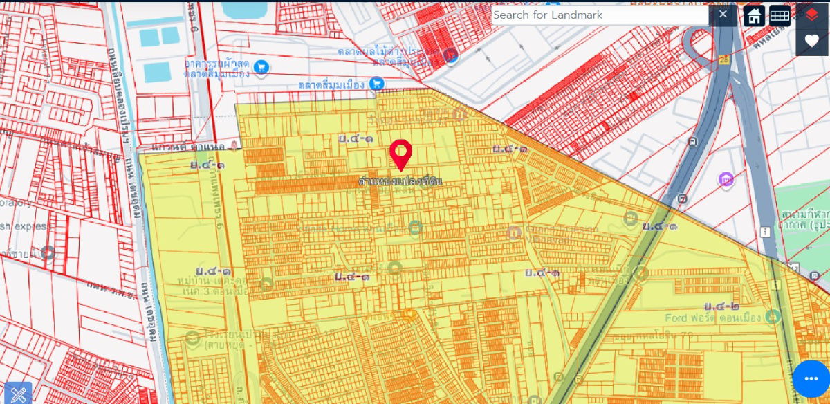 รูป ประกาศขายที่ดินแปลงใหญ่ ทำเลทอง ซอยวิภาวดี 41 ดอนเมือง กรุงเทพฯ ใกล้สนามบินดอนเมือง และตลาดสี่มุมเมือง - รูปที่ 5/5