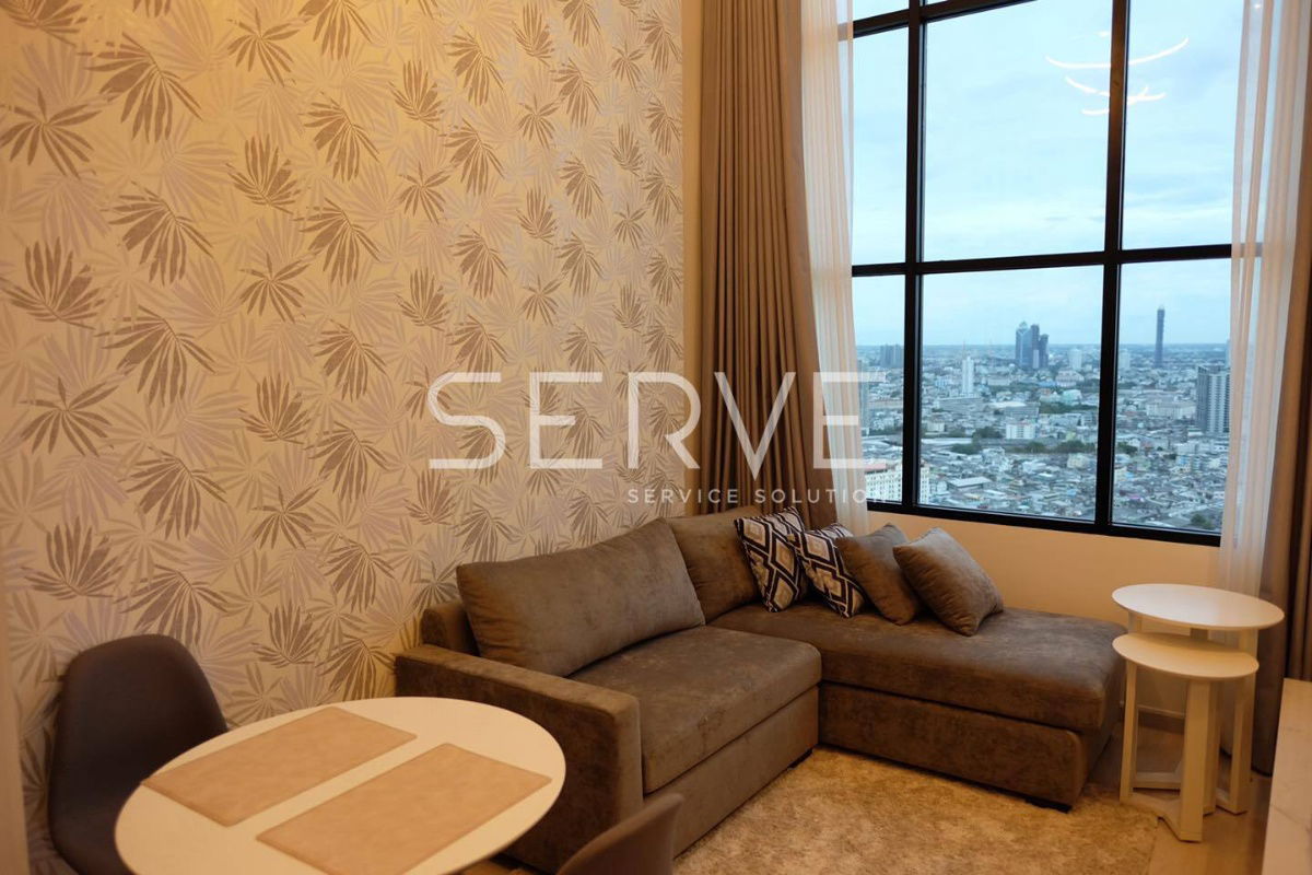 picture 🔥35K🔥 - Duplex 1 Bed 1 Work Room 1 Living Room 46 sq.m. Nice Room Close to BTS Chong Nonsi 600 m. at Knightsbridge Prime Sathorn Condo / For Rent - 1/10