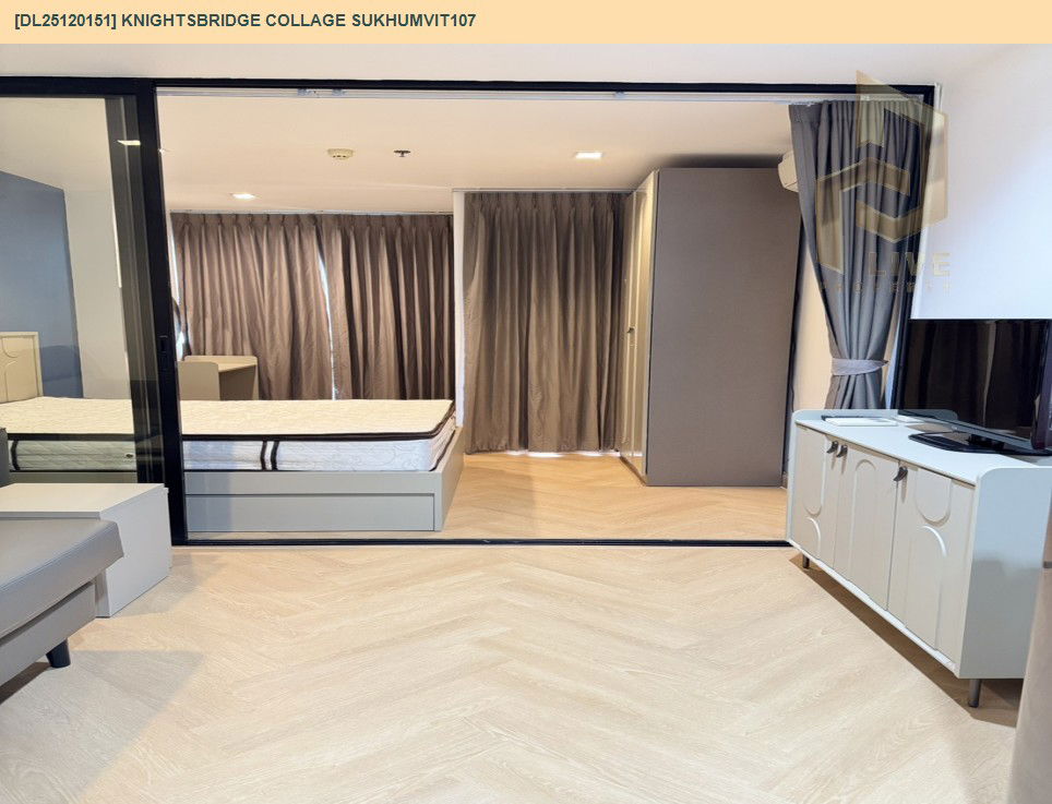 picture DL25120151 Condo for rent, KNIGHTSBRIDGE COLLAGE SUKHUMVIT107 near BTS Bearing, ready to move in, call urgently 0638692663 LineID @162cjixi - 5/8