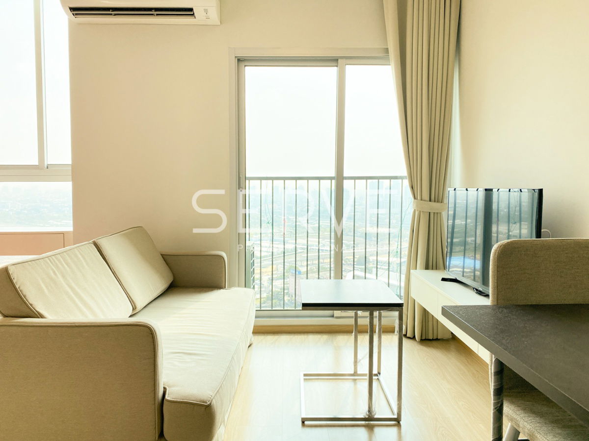 picture 1 Bed Super High Fl 30+ City View Nice Room Good Location Next to MRT Thailand Cultural Centre @ Noble Revolve Ratchada 2 - 1/10