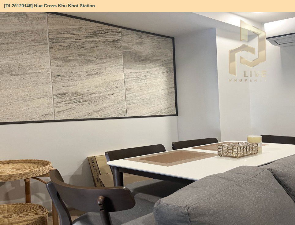 รูป DL25120145 ให้เช่าคอนโด นิว ครอส คูคต สเตชัน (Nue Cross Khu Khot Station) ใกล้ BTS คูคต พร้อมเข้าอยู่ โทรด่วน 0638692663 LineID @897iyzll - รูปที่ 11/12