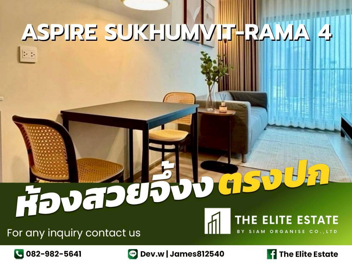 picture 🔑✨ Exclusive Offer – Fully Furnished Condo at Aspire Sukhumvit-Rama 4 - 1/20