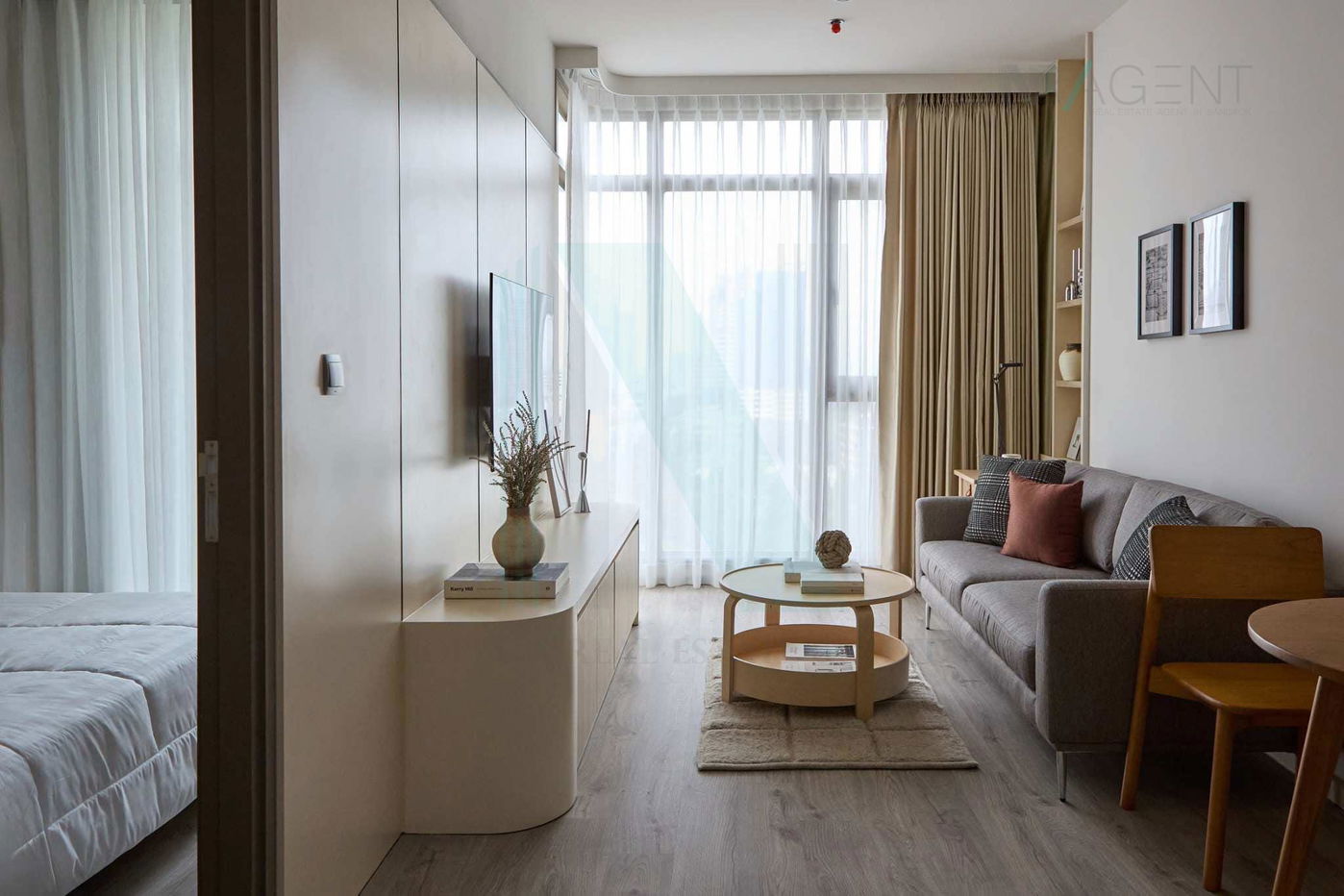 picture 🎊 For Rent Condo RHYTHM EKKAMAI ESTATE Building 1, Floor 12,1 bed room, Room size 35.00 sqm - 1/8