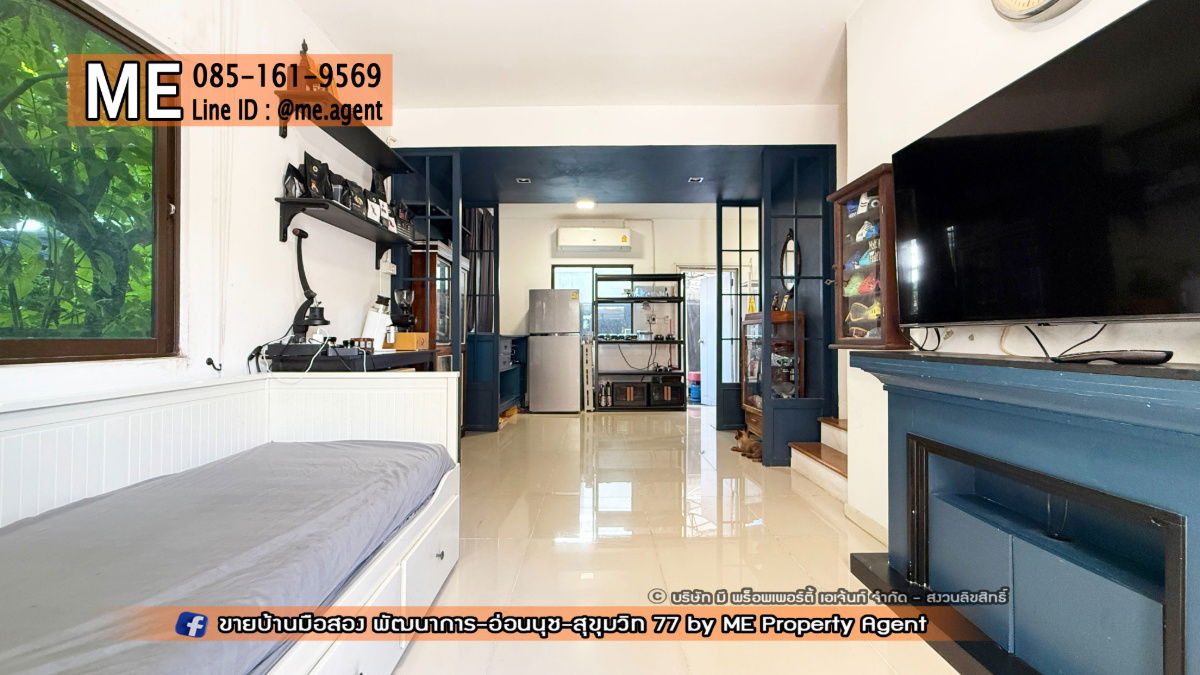 รูป ขาย ทาวน์เฮ้าส์ พฤกษาวิลล์ 73 พัฒนาการ 38 หลังมุม ตกแต่งสวย ใกล้เอกมัย - ทองหล่อ – สุขุมวิท โทร 064-954-9619 (TA71-24) - รูปที่ 4/15