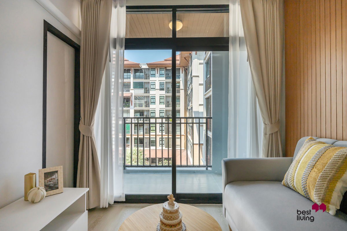 picture Corner Unit! Baan Navatara 1 Bed/37.6 sqm. Cool North Balcony - 6/6