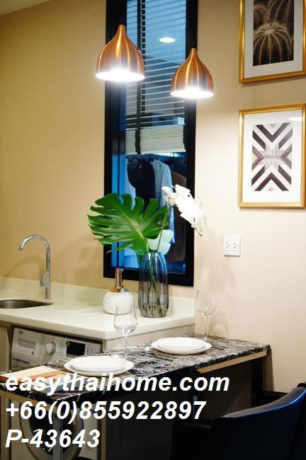 รูป P-43643 ให้เช่า คอนโด ไลฟ์ อโศก Thanon Asok - Din Daeng, Bang Kapi, Huai Khwang, Bangkok พร้อมอยู่ ราคาถูก Line Id @easythaihome 085-592-2897  - รูปที่ 8/9