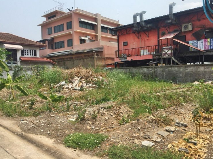 รูป ที่ดินเปล่าหน้ายาวเหมาะสำหรับปลูกบ้านหรือโฮมออฟฟิศ - รูปที่ 4/7