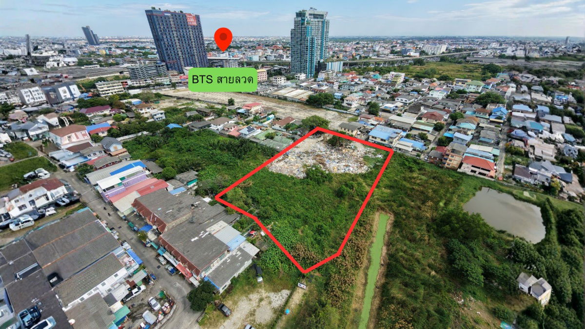 รูป ที่ดิน 4 ไร่ 700 ม.จาก BTS สายลวด ใกล้ รพ.สมุทรปราการ ปากน้ำ ถูกกว่าตลาด 30% แปลงสี่เหลี่ยมสวย - รูปที่ 1/7