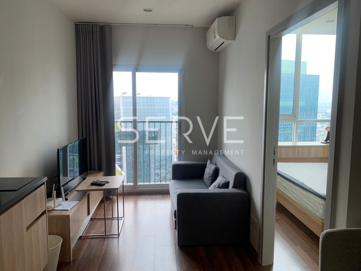 picture 1 Bed  Super High Fl. 35+ Next to MRT Thailand Cultural Centre 80 m @ Noble Revolve Ratchada 2 - 3/8