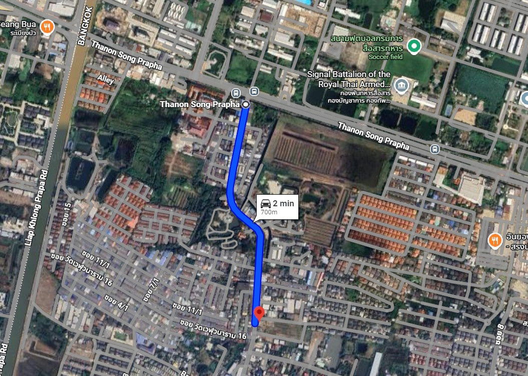 รูป ที่ดิน 3-2-84 ไร่ ซ.วัดเวฬุวนาราม 7 ดอนเมือง แปลงมุม ติดถนนทุกด้าน - รูปที่ 5/5