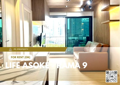ขายคอนโด : ขายด่วน 📍 Life Asoke - Rama 9 📍 2 ห้องนอน 2 ห้องน้ำ ห้องสวย บิ้วอินครบ ใกล้ certral rama 9