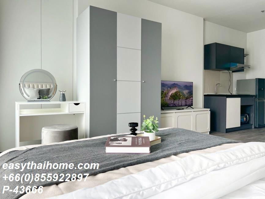 รูป P-43666 ให้เช่า คอนโด ริช พอยท์ @ บีทีเอส วุฒากาศ , Talat Phlu, Thon Buri, Bangkok พร้อมอยู่ ราคาถูก Line Id @easythaihome 085-592-2897 - รูปที่ 3/15