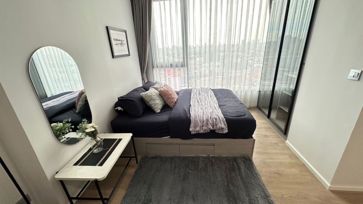 picture For rent 🔥 Modiz Rhyme Ramkhamhaeng 🔥 Near MRT, only 80 meters, fully furnished and equipped with appliances. - 2/8