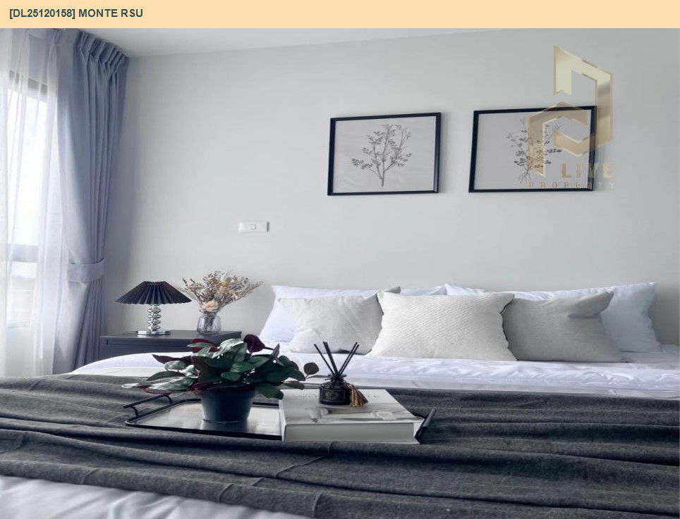 รูป DL25120158 ให้เช่าคอนโด มอนเต้ รังสิต (Monte RSU) ใกล้ - พร้อมเข้าอยู่ โทรด่วน 0800343450 LineID @655ebbvc - รูปที่ 3/11