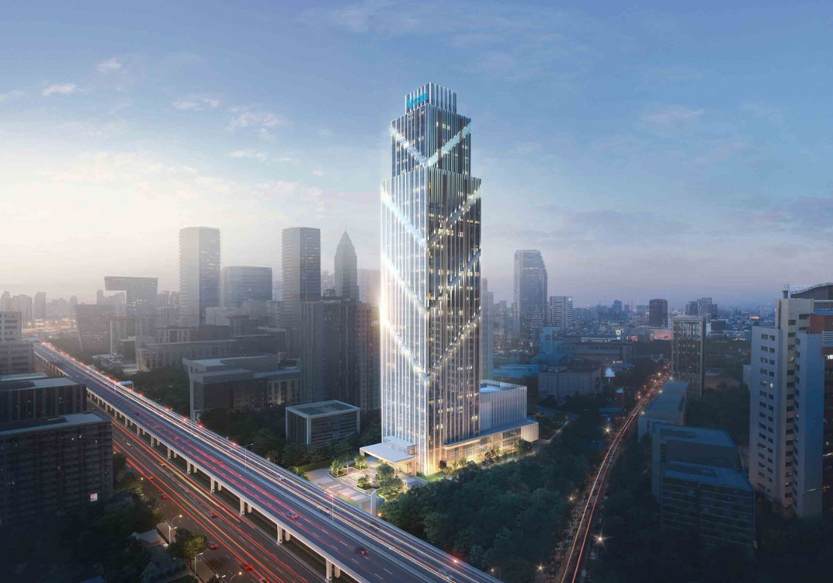 picture Office Space V ONE Tower 88-299sqm For RENT Near MRT PhraRam 9 Central Rama 9 - 1/8