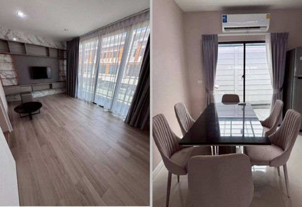 รูป ให้เช่าทาวน์โฮม 3 ชั้น โครงการ ไอเจ้นท์ พระราม 9 ซอย สน.ประเวศ เฟอร์นิเจอร์ครบ - รูปที่ 6/10