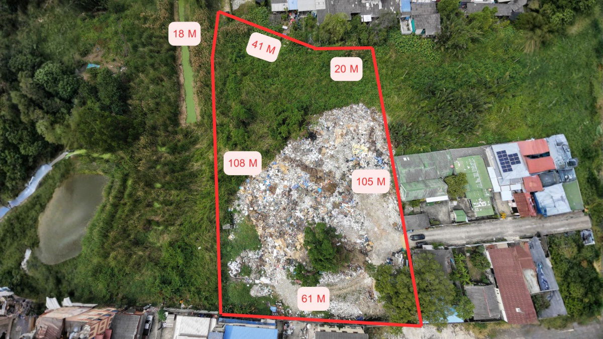 รูป ที่ดิน 4 ไร่ 700 ม.จาก BTS สายลวด ใกล้ รพ.สมุทรปราการ ปากน้ำ ถูกกว่าตลาด 30% แปลงสี่เหลี่ยมสวย - รูปที่ 2/7