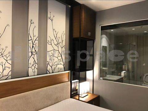 ▚ LD271ツ For Rent Villa Ratchathewi 1 Bed Duplex 2 Baths! ⭐ High Floor, Custom Built-in 38k Near BTS Ratchathewi