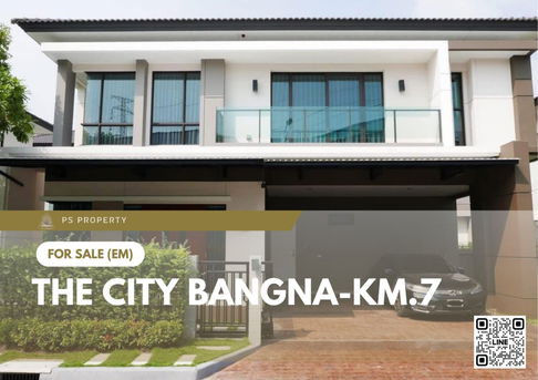Single house for sale ✨ The City Bangna-KM.7 ✨ 4 bedrooms, 4 bathrooms, fully furnished and equipped with appliances
